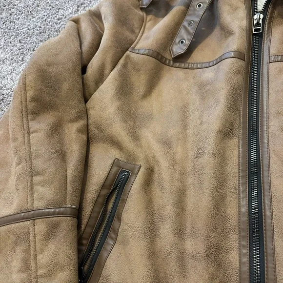Urban Outfitters Brown Shearling Jacket - Picture 5 of 7